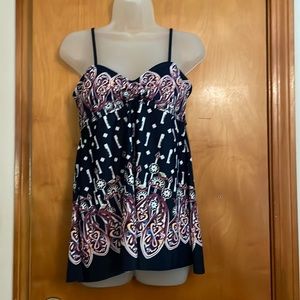 NWT Purple and Blue Bathing Suit Top